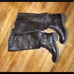 Brown Boots Vegan Leather